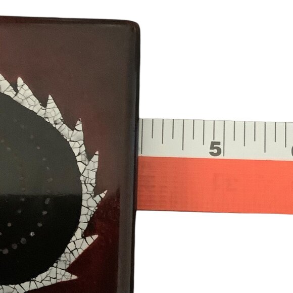 Vietnamese Lacquerware Square Trinket Box With Leaf 4”x4” Handcrafted With Lid - Picture 6 of 7